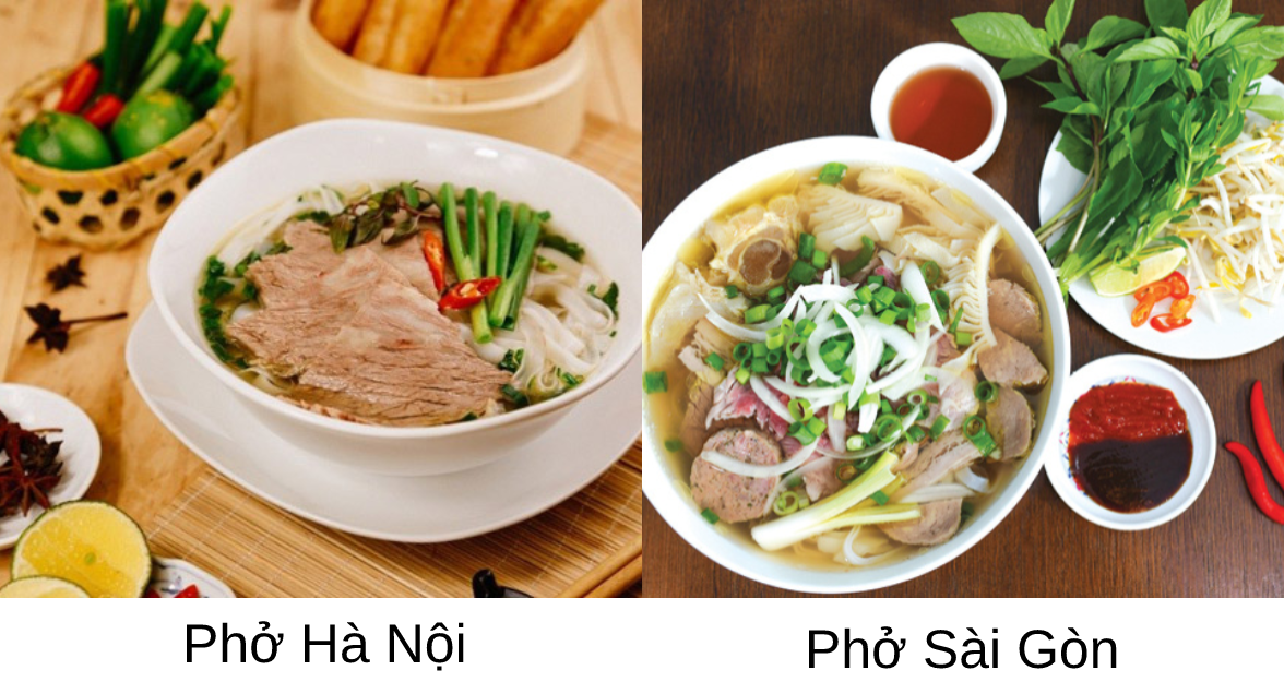 Phở Hà Nội Phở Sài Gòn